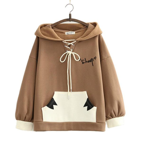 women's hoodies & sweatshirts harajuku cartoon and letter embroidery casual cute sweatshirt women 2021 winter sweet style female pullov, Black
women's hoodies & sweatshirts harajuku cartoon and letter embroidery casual cute sweatshirt women 2021 winter sweet style female pullov, Black