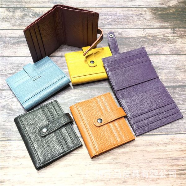 the wallet multi purpose buckle multi card wallet head leather men's women's wallet japanese and korean fashion short clip, Black
the wallet multi purpose buckle multi card wallet head leather men's women's wallet japanese and korean fashion short clip, Black