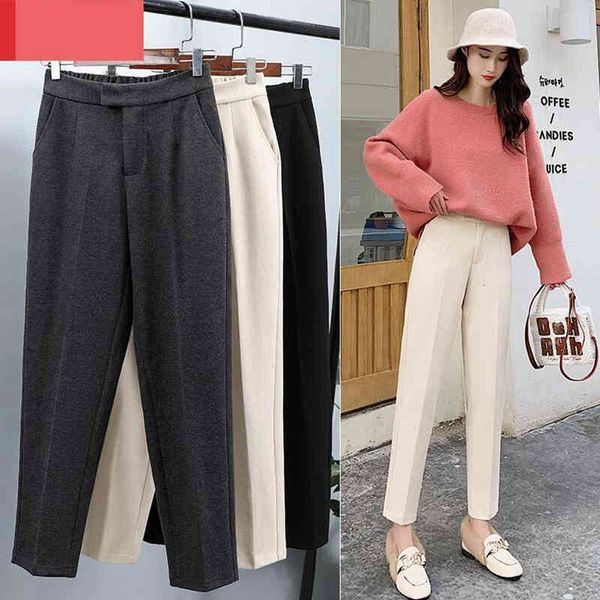 pant autumn winter thick harem loose plus size woolen high waist solid warm women trousers casual suit pants, Black;white
pant autumn winter thick harem loose plus size woolen high waist solid warm women trousers casual suit pants, Black;white