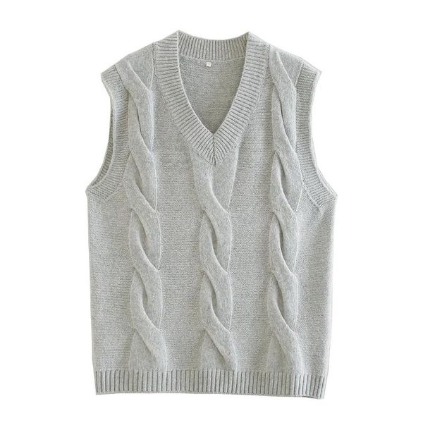 women's vests 2021spring vintage v-neck oversize knitted sweater fashion slim sleeve warm thick pullover lady casual loose chic top, Black;white
women's vests 2021spring vintage v-neck oversize knitted sweater fashion slim sleeve warm thick pullover lady casual loose chic top, Black;white