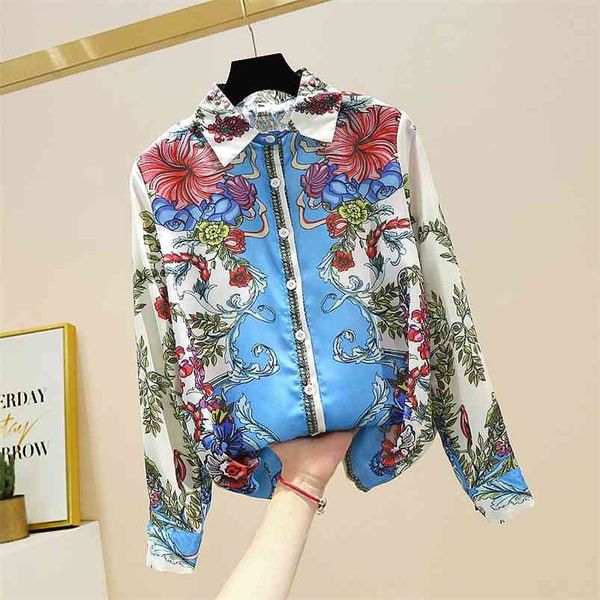 spring autumn women's blouse korean retro style printed chiffon look thin all-match long sleeve female gx776 210507, White
spring autumn women's blouse korean retro style printed chiffon look thin all-match long sleeve female gx776 210507, White