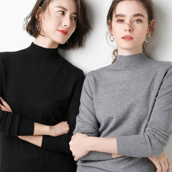 women's sweaters autumn women sweater knit casual long sleeve knitted pullover office lady design fashion turtleneck female knitwear z, White;black
women's sweaters autumn women sweater knit casual long sleeve knitted pullover office lady design fashion turtleneck female knitwear z, White;black
