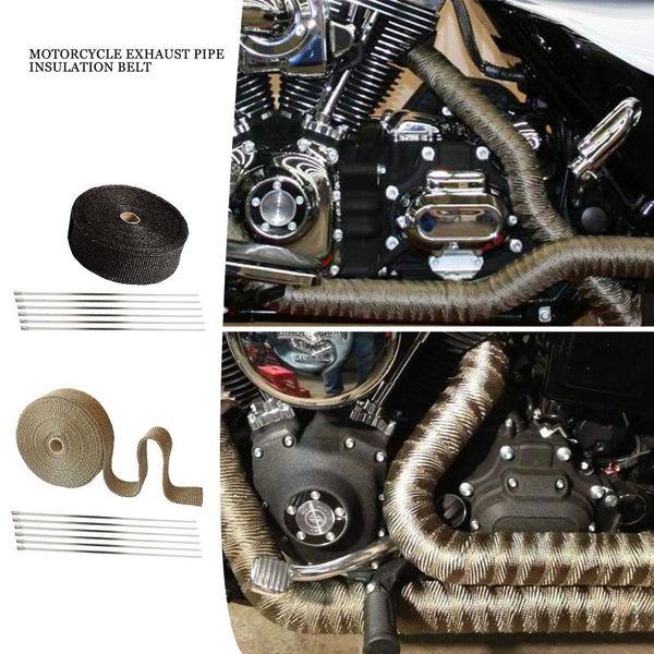 5cm*5m 10m fiber glass motorcycle exhaust heat wrap thermal tape for shield with stainless ties system
5cm*5m 10m fiber glass motorcycle exhaust heat wrap thermal tape for shield with stainless ties system