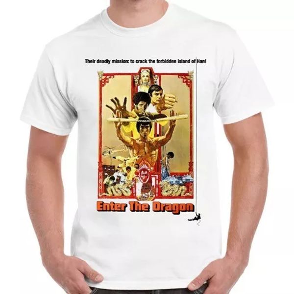 bruce lee enter the dragon poster ideal gift cool vintage retro t shirt 2270, White;black
bruce lee enter the dragon poster ideal gift cool vintage retro t shirt 2270, White;black