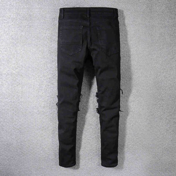 men's jeans fashion streetwear men black color patchwork destroyed denim pencil pants ripped for hip hop skinny hombre 0wdp, Blue
men's jeans fashion streetwear men black color patchwork destroyed denim pencil pants ripped for hip hop skinny hombre 0wdp, Blue