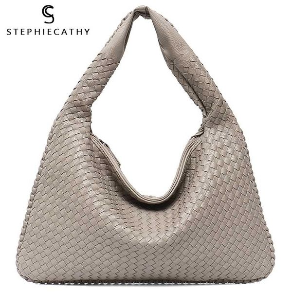 sc brand vegan leather hobo bag handmade woven casual female handbag big capacity patchwork zipper women shoulder bags 211026
sc brand vegan leather hobo bag handmade woven casual female handbag big capacity patchwork zipper women shoulder bags 211026