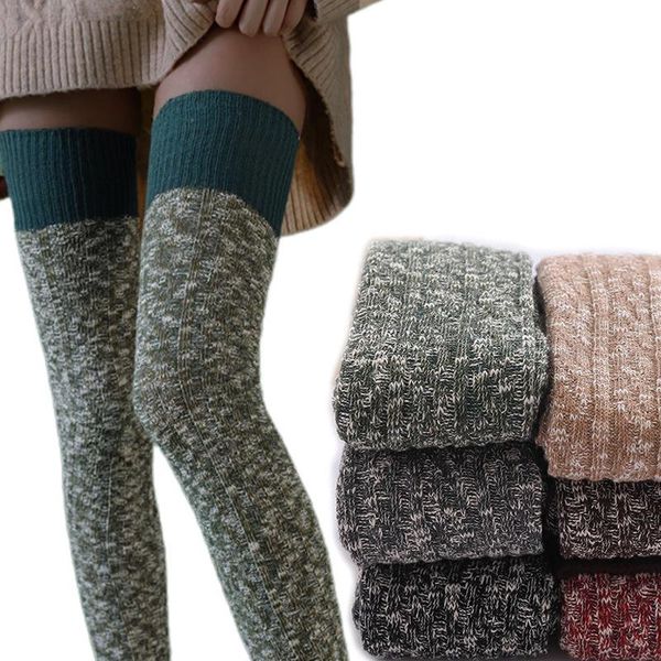 socks & hosiery ladies long stocking winter warm kinnted super leg warmer stockings patchwork mixed color, Black;white
socks & hosiery ladies long stocking winter warm kinnted super leg warmer stockings patchwork mixed color, Black;white