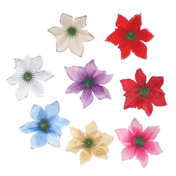 5pcs artificial flowers glitter fake christmas tree ornaments for home wedding valentine's day decorations decorative & wreaths
5pcs artificial flowers glitter fake christmas tree ornaments for home wedding valentine's day decorations decorative & wreaths