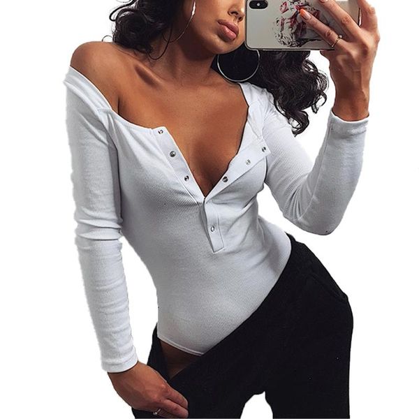 women´s fall shirt long sleeve bodysuit casual party round neck buttons playsuit autumn clothes women's jumpsuits & rompers, Black;white
women´s fall shirt long sleeve bodysuit casual party round neck buttons playsuit autumn clothes women's jumpsuits & rompers, Black;white
