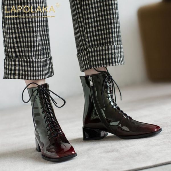 boots 2021 fashion patent leather luxury woman shoes zipper trendy british style cool ins ladies, Black
boots 2021 fashion patent leather luxury woman shoes zipper trendy british style cool ins ladies, Black