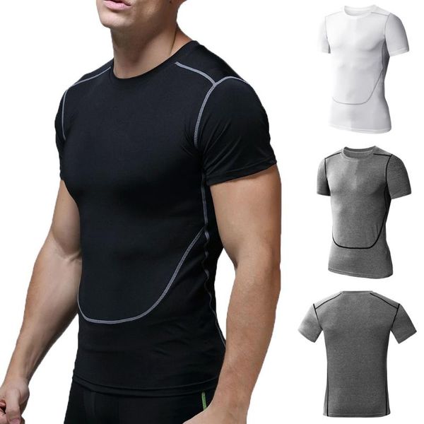 men's t-shirts fashion pure color fitness 2021 male quick drying short sleeve blouse tight camiseta masculina, White;black
men's t-shirts fashion pure color fitness 2021 male quick drying short sleeve blouse tight camiseta masculina, White;black