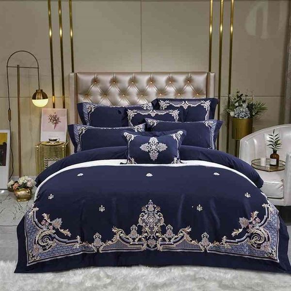 4pcs blue duvet cover quality egyptian cotton 1000tc embroidery bedding set bed sheet king size wrinkle resistant soft
4pcs blue duvet cover quality egyptian cotton 1000tc embroidery bedding set bed sheet king size wrinkle resistant soft