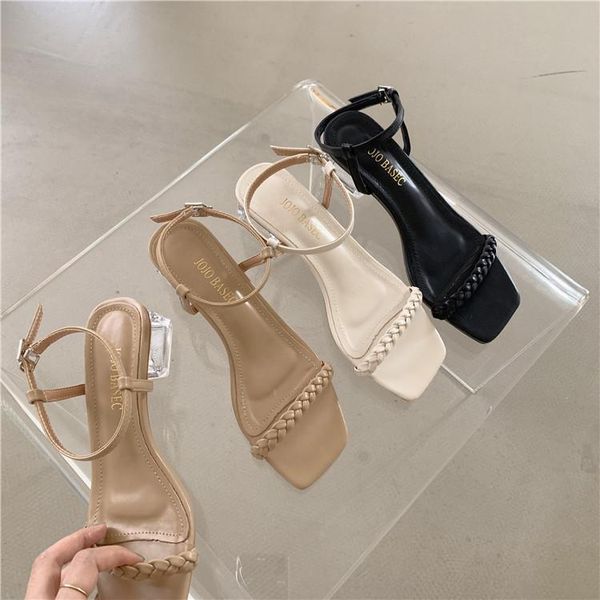 sandals 2021 summer female sandal block heels clear shoes open toe girls chunky low comfort peep fashion beige rubber scandals solid, Black
sandals 2021 summer female sandal block heels clear shoes open toe girls chunky low comfort peep fashion beige rubber scandals solid, Black