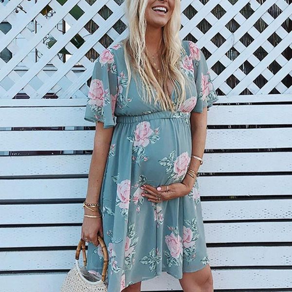 maternity dresses 2021 summer pregnancy clothes fashion floral print v neck dress women pregnant casual plus size loose, White
maternity dresses 2021 summer pregnancy clothes fashion floral print v neck dress women pregnant casual plus size loose, White
