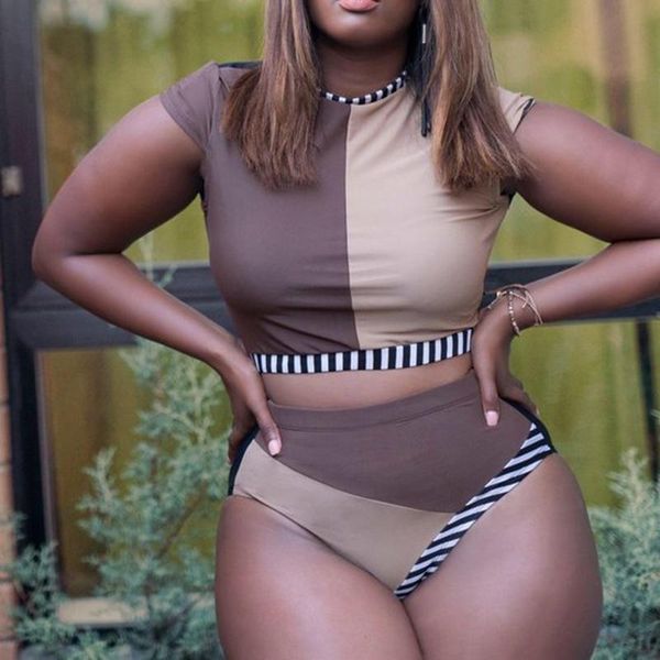 women swimsuit stripe printing patchwork high waist plus size brazilian summer swimwear bikini set maillot de bain 2021 women's, White;black
women swimsuit stripe printing patchwork high waist plus size brazilian summer swimwear bikini set maillot de bain 2021 women's, White;black
