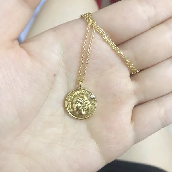 metal plated woolf head round coin pendant europe ihs online celebrity clavicle necklace manufacturer, Silver
metal plated woolf head round coin pendant europe ihs online celebrity clavicle necklace manufacturer, Silver
