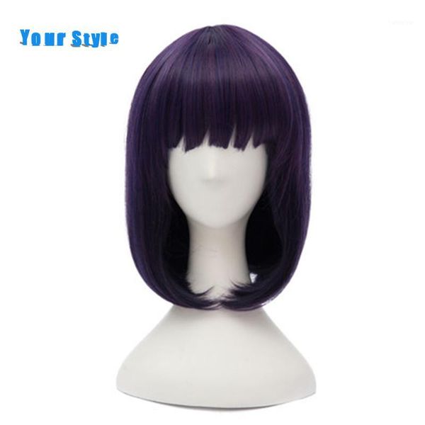 your style short straight purple bob cosplay women's wigs for party costume natural hair synthetic high temperature fiber1, Black
your style short straight purple bob cosplay women's wigs for party costume natural hair synthetic high temperature fiber1, Black