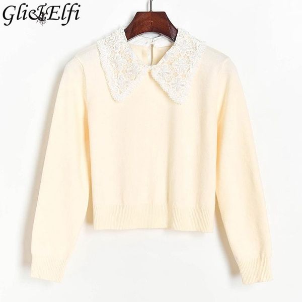 women's sweaters women pullover sweater 2021 lady knitted jumpers thin knitwear autumn winter lace pearls beaded doll collar knitting, White;black
women's sweaters women pullover sweater 2021 lady knitted jumpers thin knitwear autumn winter lace pearls beaded doll collar knitting, White;black