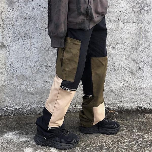 zipper overalls korean style women pant of all matching retro dark black high street hit color stitching trend
zipper overalls korean style women pant of all matching retro dark black high street hit color stitching trend