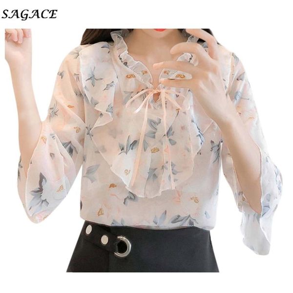sagace shirts women ruffled neck print three quarter sleeve summer blouse shirt in apparel for turn-down collar women's blouses &, White
sagace shirts women ruffled neck print three quarter sleeve summer blouse shirt in apparel for turn-down collar women's blouses &, White