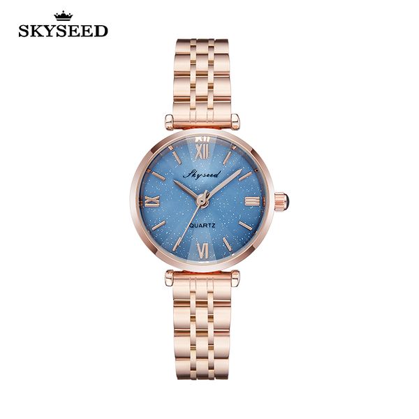 tiandai watch fashion temperament star roman dial steel belt 29mm women's quartz watch, Slivery;brown
tiandai watch fashion temperament star roman dial steel belt 29mm women's quartz watch, Slivery;brown