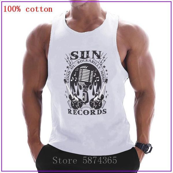 sun records steady rockabilly hop mens cotton sleeveless shirts tank men fitness shirt singlet bodybuilding workout gym vest, White;black
sun records steady rockabilly hop mens cotton sleeveless shirts tank men fitness shirt singlet bodybuilding workout gym vest, White;black