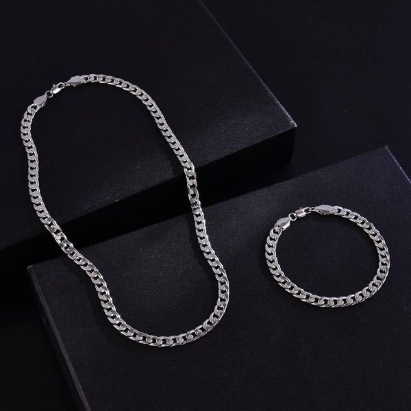 chains 2pcs luxurious gold punk alloy necklace for men women curb cuban chain chokers vintage women's neck goth tone solid metal, Silver
chains 2pcs luxurious gold punk alloy necklace for men women curb cuban chain chokers vintage women's neck goth tone solid metal, Silver
