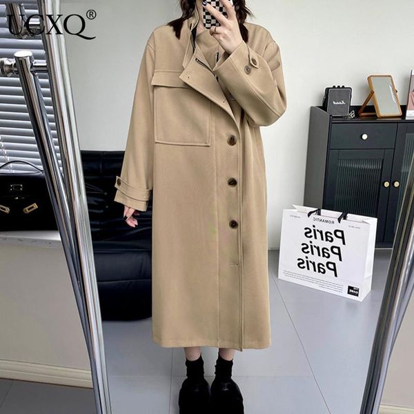 women's trench coats ucxq women coat big pockets design single breasted long sleeve safari style loose jackets 2021 autumn fashion 23xm, Tan;black
women's trench coats ucxq women coat big pockets design single breasted long sleeve safari style loose jackets 2021 autumn fashion 23xm, Tan;black