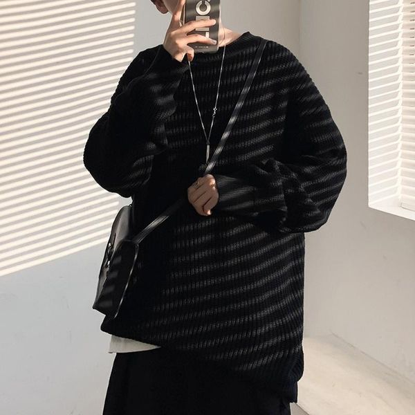 men's sweaters black men harajuku streetwear solid color crewneck pullover knitted long sleeve shirts clothing, White;black
men's sweaters black men harajuku streetwear solid color crewneck pullover knitted long sleeve shirts clothing, White;black