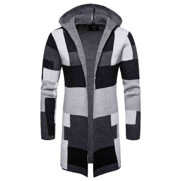 men striped cardigan sweaters hooded long windbreaker cloak coat knitted sweater big size 5xl cardigans outerwear, Black;white
men striped cardigan sweaters hooded long windbreaker cloak coat knitted sweater big size 5xl cardigans outerwear, Black;white