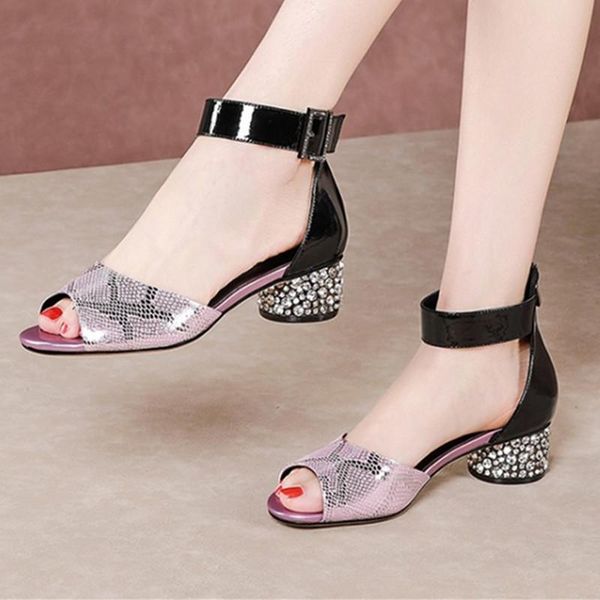fashion women ankle strap sandals summer crystal med heels shoes woman party prom, Black
fashion women ankle strap sandals summer crystal med heels shoes woman party prom, Black