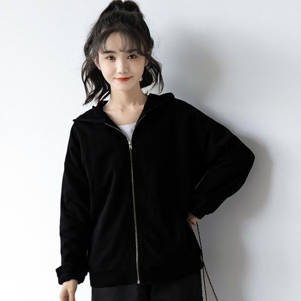 women's jackets 2021 spring hong kong style thin coat women's and autumn korean black hooded school season student casual top, Black;brown
women's jackets 2021 spring hong kong style thin coat women's and autumn korean black hooded school season student casual top, Black;brown