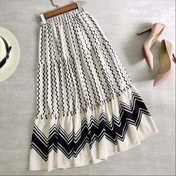 spring summer midi polka dots womens skirt patchwork cake high waist elegant a line long bohemian style, Black
spring summer midi polka dots womens skirt patchwork cake high waist elegant a line long bohemian style, Black
