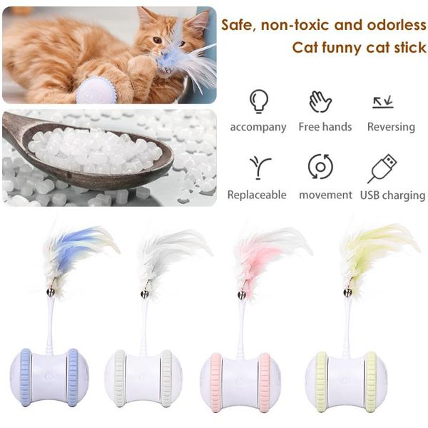 cat toys rotating indoor teaser toy automatic funny stick 360° electric pet feather smart balance car funn
cat toys rotating indoor teaser toy automatic funny stick 360° electric pet feather smart balance car funn