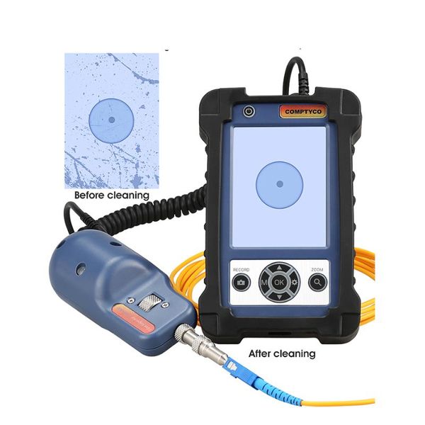 fiber optic microscope connector inspection video optical probe and display equipment
fiber optic microscope connector inspection video optical probe and display equipment