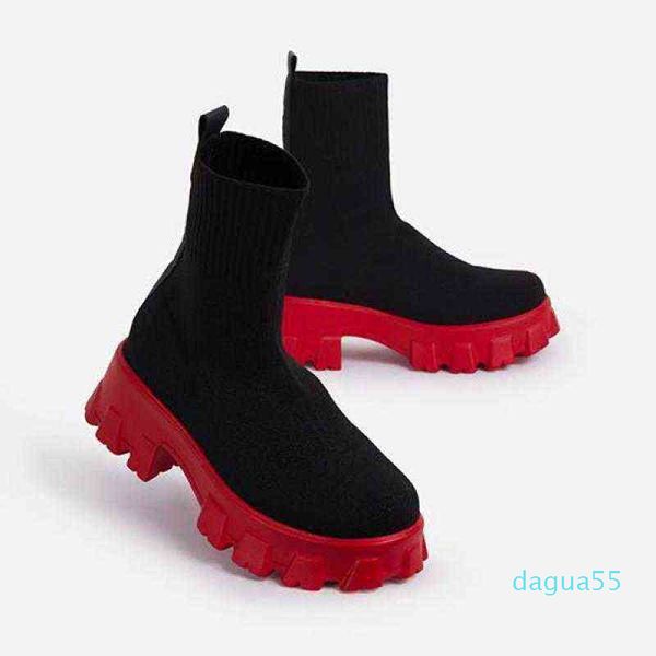 ladies autumn and winter socks shoes women thick-soled casual large size net red stretch fabric knitted short boots 2021, Black
ladies autumn and winter socks shoes women thick-soled casual large size net red stretch fabric knitted short boots 2021, Black