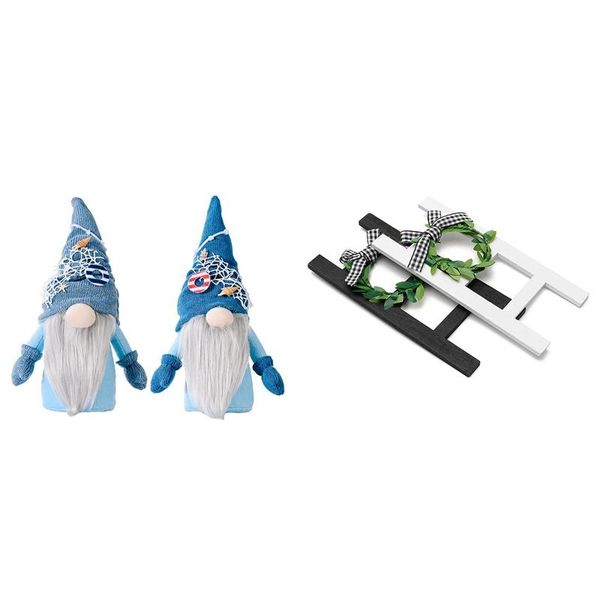 novelty items 1 set wooden ladder tray decoration frame plaid farmhouse & 2 pcs ocean festival gnome plush doll
novelty items 1 set wooden ladder tray decoration frame plaid farmhouse & 2 pcs ocean festival gnome plush doll