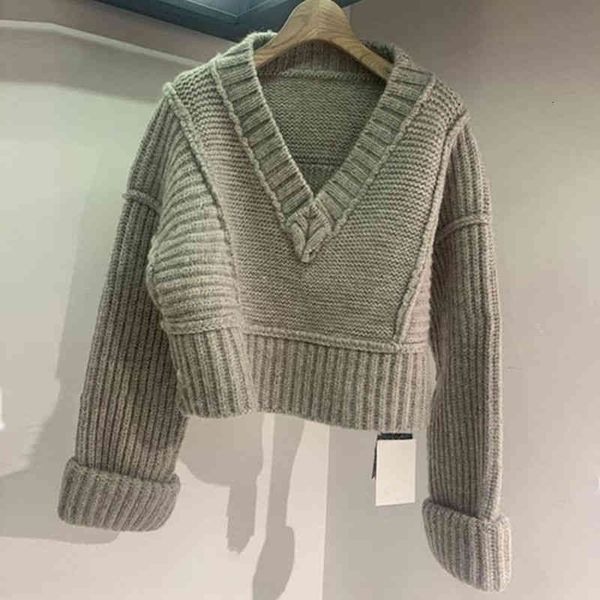 knits & women's tees korbov sweater, big korean neckline v woman's vintage gray jumper femme harajuku. qyoh, White
knits & women's tees korbov sweater, big korean neckline v woman's vintage gray jumper femme harajuku. qyoh, White