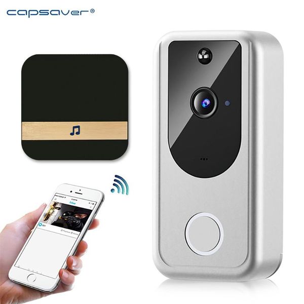 capsaver wireless doorbell 2.4g wifi hd video voice intercom monitor visual two-way audio for home villa doorbells
capsaver wireless doorbell 2.4g wifi hd video voice intercom monitor visual two-way audio for home villa doorbells