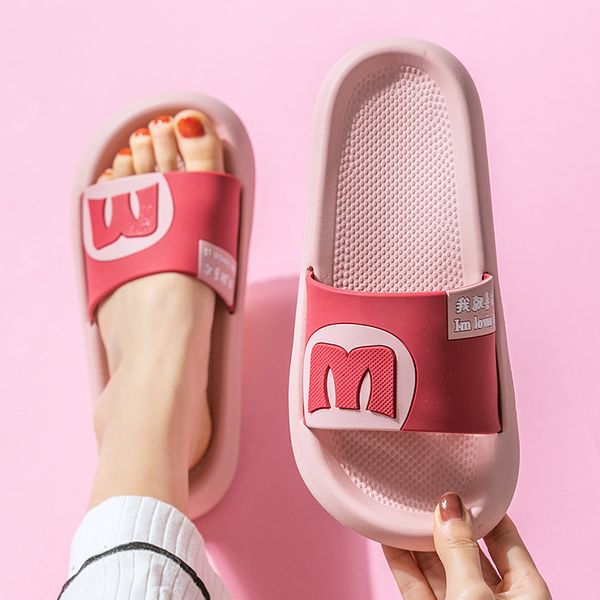 women men slippers summer flip flop shoes couple bathroom fashion non-slip flat thick sole indoor casual house slides, Black
women men slippers summer flip flop shoes couple bathroom fashion non-slip flat thick sole indoor casual house slides, Black