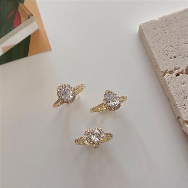 design mininalist geometric oval heart gold color shining rhinestone metal opening rings for women jewelry wedding, Slivery;golden 
design mininalist geometric oval heart gold color shining rhinestone metal opening rings for women jewelry wedding, Slivery;golden