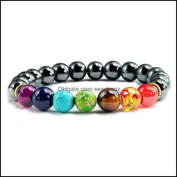 strands jewelry natural stone tiger eye hematite 7 chakra beads bracelets for men yoga nce buddha prayer elastic bracelet pseira mascina bea, Black
strands jewelry natural stone tiger eye hematite 7 chakra beads bracelets for men yoga nce buddha prayer elastic bracelet pseira mascina bea, Black