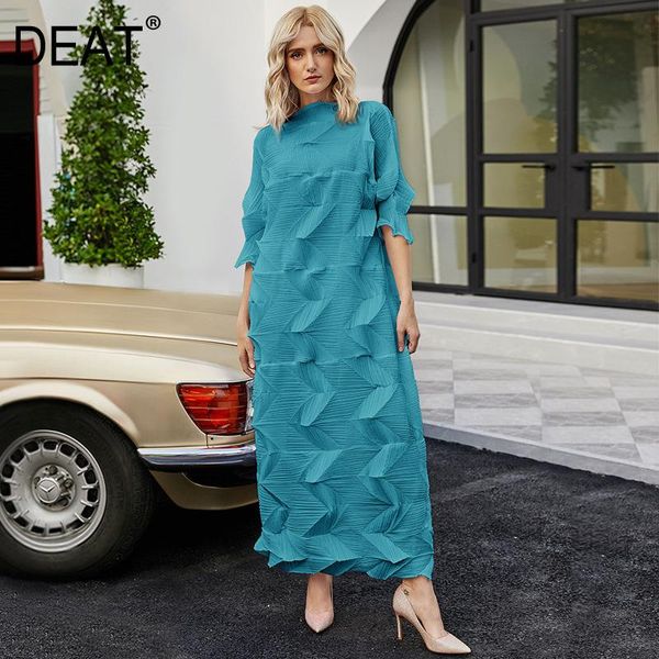 frilly dress woman mid sleeve solid over long length loose elastic diamond pleated casual 2021 summer fashion ht669 dresses, Black;gray
frilly dress woman mid sleeve solid over long length loose elastic diamond pleated casual 2021 summer fashion ht669 dresses, Black;gray