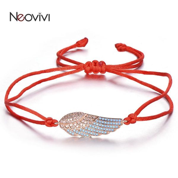 charm bracelets neovivi blue white cz wing girl women handmade cubic zirconia bracelet string black red rope adjustable jewelry, Golden;silver
charm bracelets neovivi blue white cz wing girl women handmade cubic zirconia bracelet string black red rope adjustable jewelry, Golden;silver
