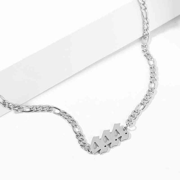 vintage punk angel number necklace for women aesthetic stainless steel figaro chains 111 444 777 999 lucky numbers, Silver
vintage punk angel number necklace for women aesthetic stainless steel figaro chains 111 444 777 999 lucky numbers, Silver