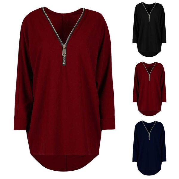 fashion hoodies women's zipper solid loose sweater large long sleeve shirt top, Black
fashion hoodies women's zipper solid loose sweater large long sleeve shirt top, Black
