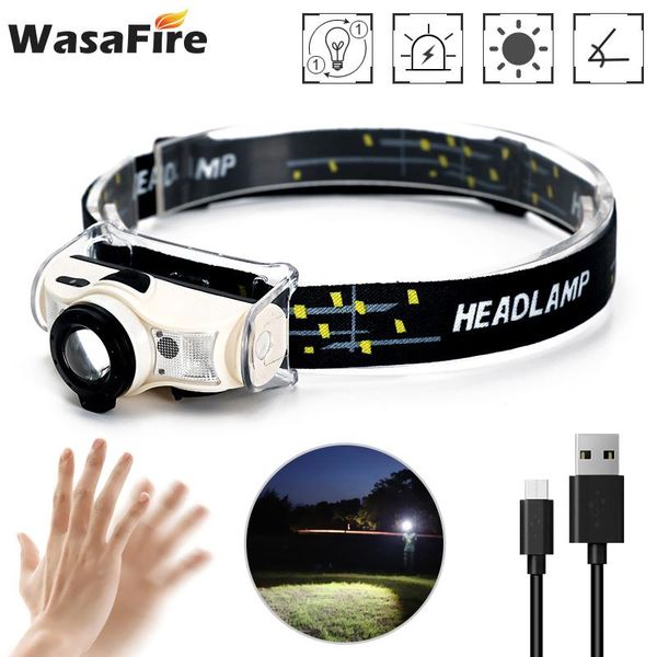 headlamp motion ir sensor mini xpe+2*led head torch 5 mode usb rechargeable zoom headlight camping lantern headlamps
headlamp motion ir sensor mini xpe+2*led head torch 5 mode usb rechargeable zoom headlight camping lantern headlamps