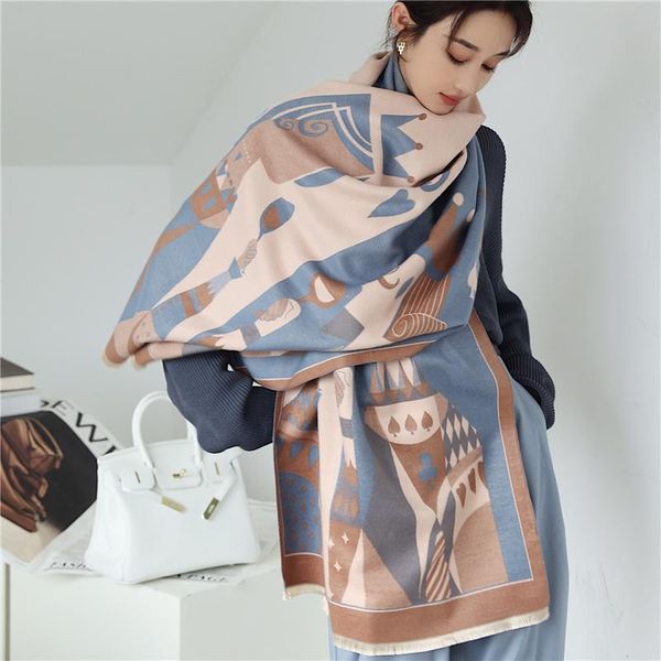 scarves ladies shawls and wraps warm winter cashmere scarf pashmina thick blanket long women bufanda hijab echarpe, Blue;gray
scarves ladies shawls and wraps warm winter cashmere scarf pashmina thick blanket long women bufanda hijab echarpe, Blue;gray