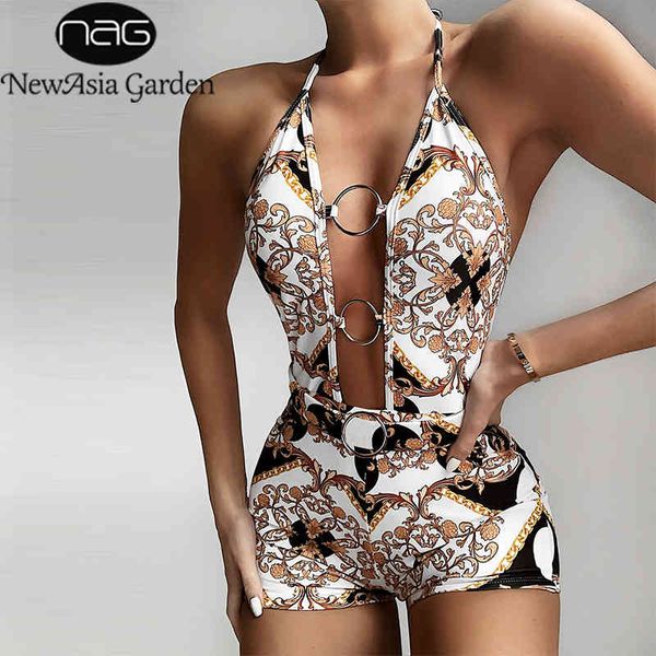 newasia printed hollow out one piece swimwear women string halter swimsuit high cut belt swimwear bikini bathing suit 210413, White;black
newasia printed hollow out one piece swimwear women string halter swimsuit high cut belt swimwear bikini bathing suit 210413, White;black