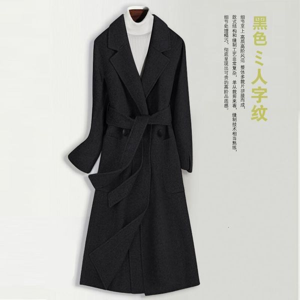 women's & faux leather 1cashmere autumn / winter slim and thickened woolen coat 5frr, Black
women's & faux leather 1cashmere autumn / winter slim and thickened woolen coat 5frr, Black